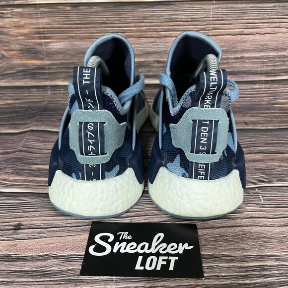 Adidas NMD XR1 Women's Blue Duck Camo Athletic Shoes - Picture 4 of 8